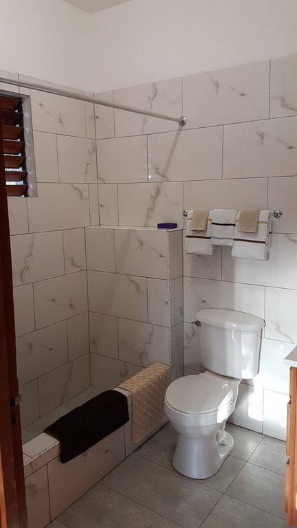 La salle de bain de la chambre 17